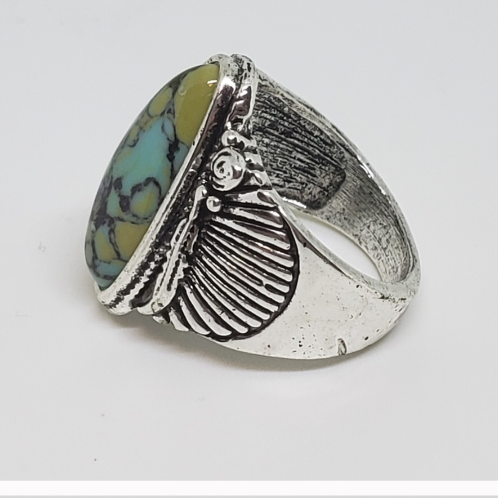 Turquoise statement ring - Picture 2 of 7
